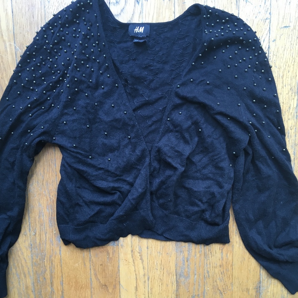 H&M Size M Studded Cropped Shrug